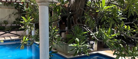 屋外プール、温水プール