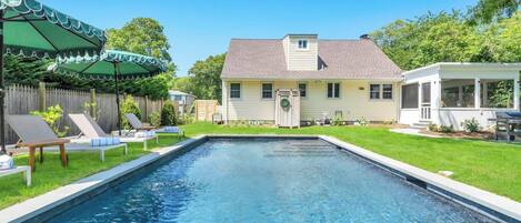 A heated pool