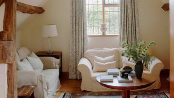 Smart TV, fireplace, video games, books