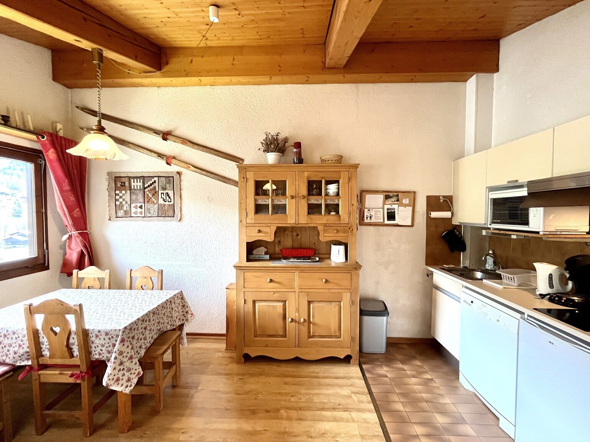 Bright studio with view on the green needle