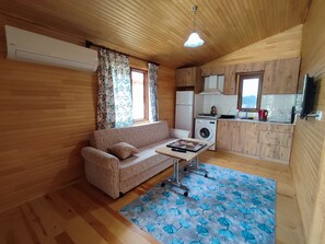 Bungalow familiar | 2 dormitorios, escritorio, espacio para trabajar con un portátil