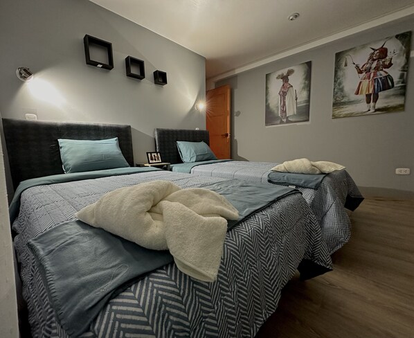 2 soveværelser, gratis Wi-Fi, sengetøj