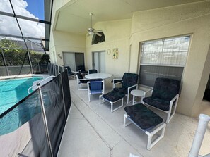 A heated pool