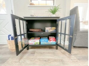 Guests can enjoy a selection of board games in this cozy room.