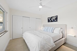 1 bedroom, iron/ironing board, travel crib, WiFi