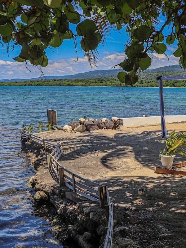 Vue sur la plage/l’océan