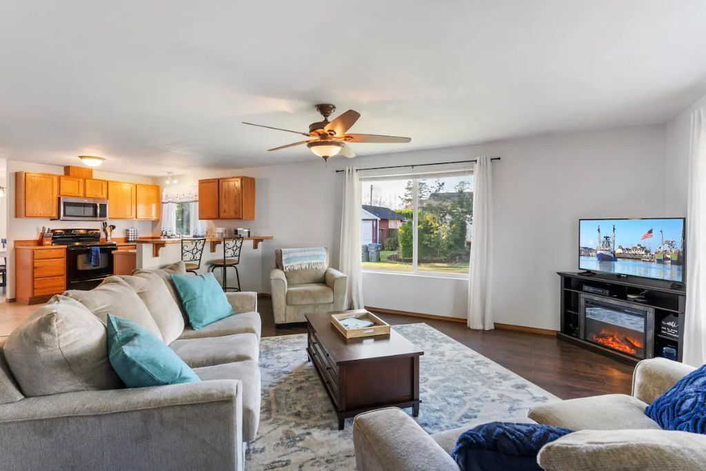 Large cottage on corner lot w/ fenced yard. Central location. Kid & Pet friendly