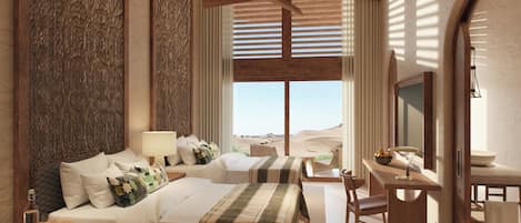 Minibar, in-room safe, desk, laptop workspace