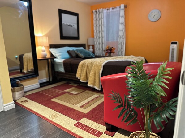 1 makuuhuone, työpöytä, silitysrauta/-lauta, ilmainen Wi-Fi