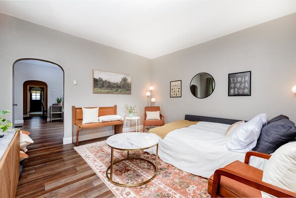 2 bedrooms, iron/ironing board, travel crib, free WiFi
