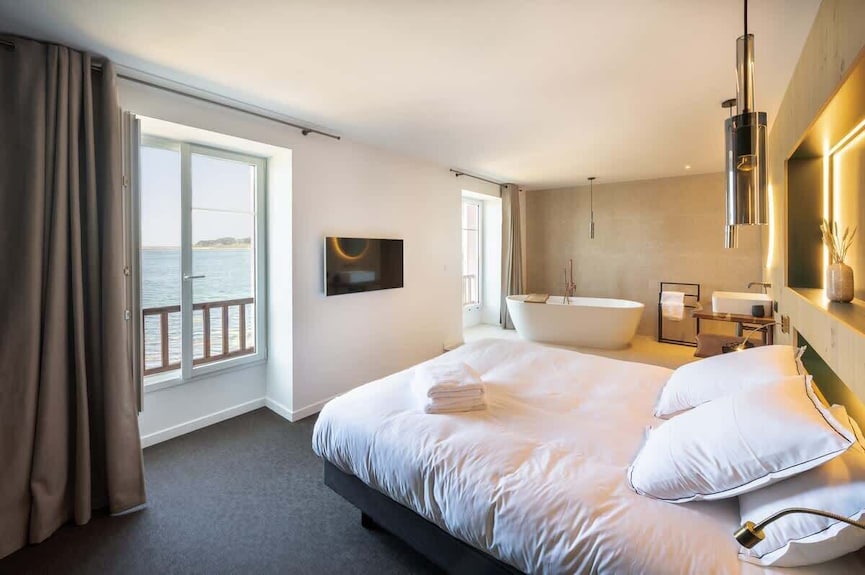 Ile Cezon - Duplex De Luxe Avec Magnifique Vue Mer - Plouguerneau