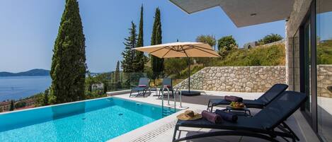 A heated pool
