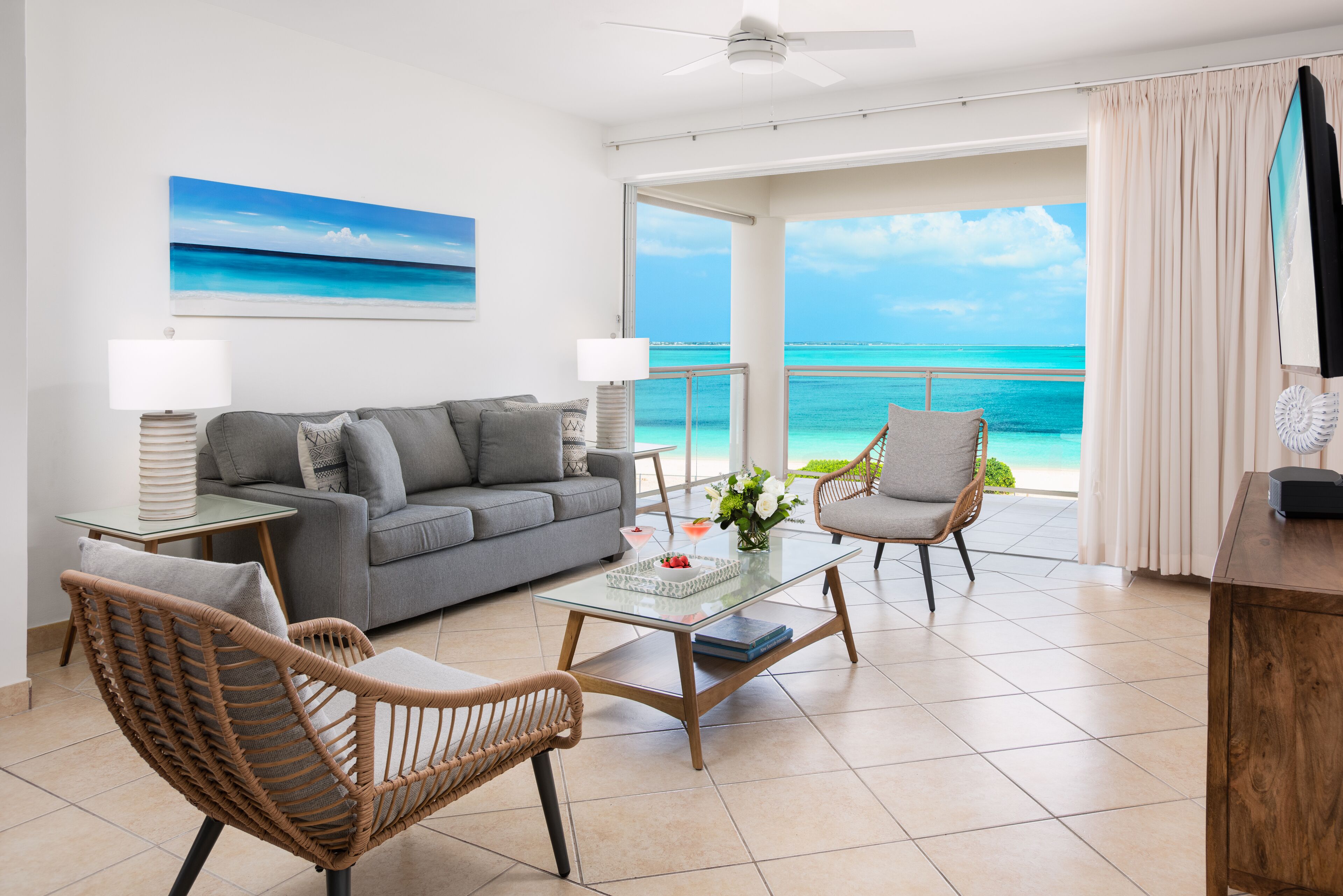 Smart-tv och en stereo