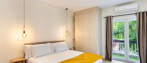 2 habitaciones, tabla de planchar con plancha, internet y ropa de cama