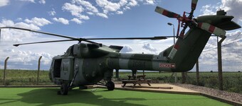 Glamping pod helicopter