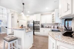 Fridge, microwave, oven, stovetop - Ultimate Lake Dream! 5 bdrms & Sleeps 19 Guests! (Sunrise Beach)