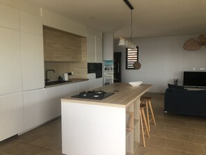 Private kitchen - Villa Avec Magnifique vue mer (Puna'auia)