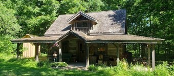 Historic Settler's Log Cabin in Private Forest