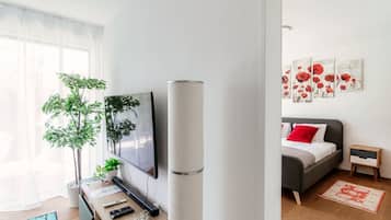1 chambre, fer et planche Ă  repasser, Wi-Fi, draps fournis