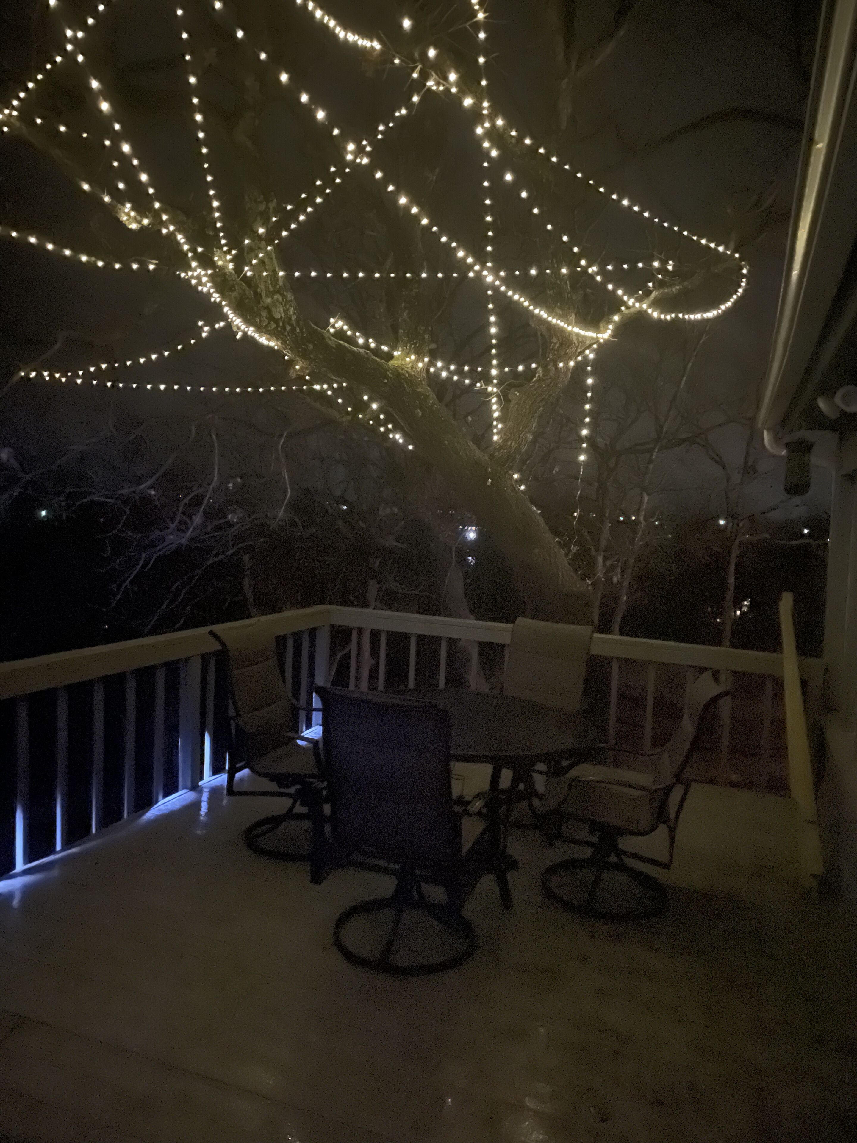 屋外ダイニングエリア