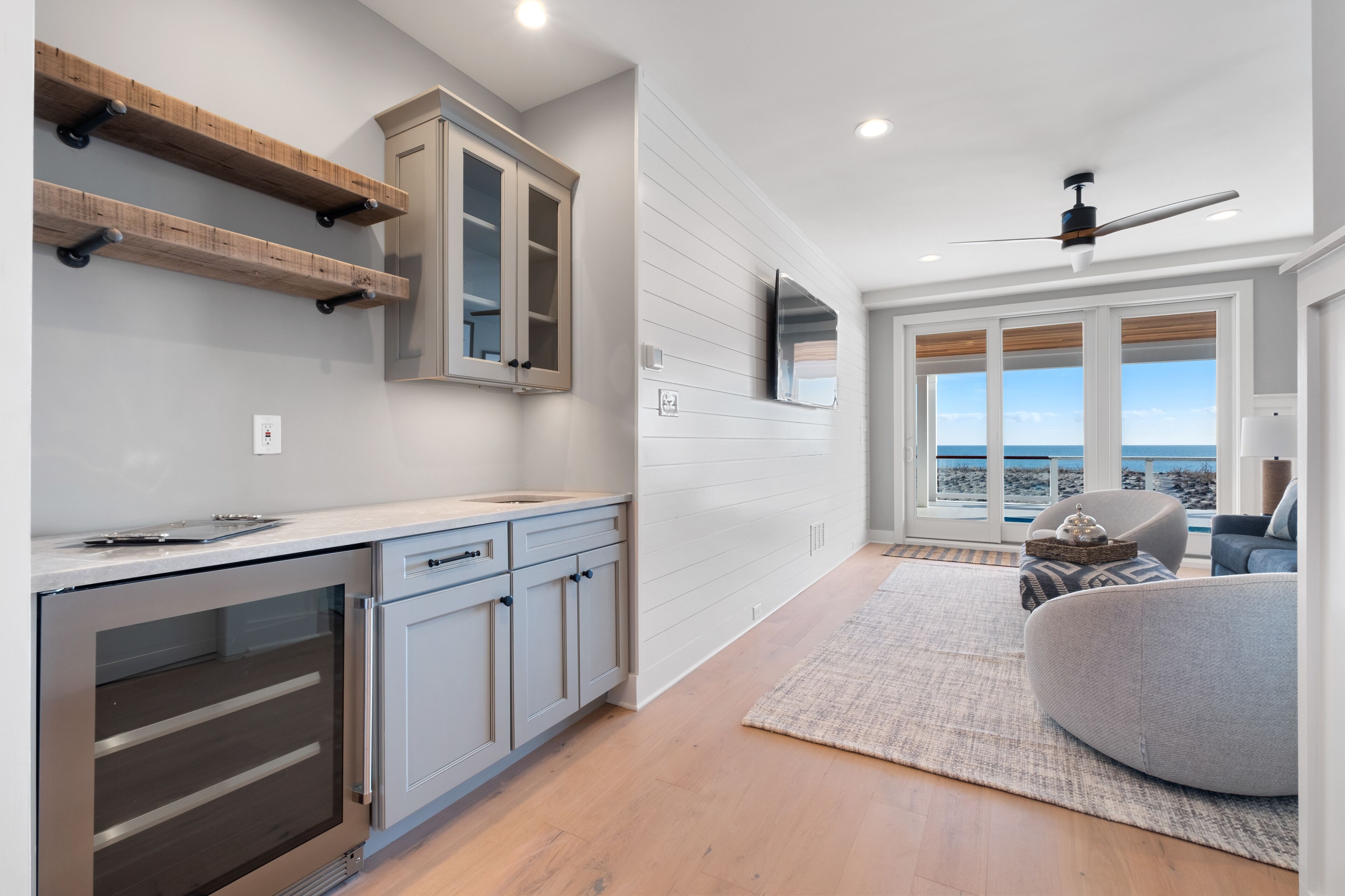 Beachfront with in-deck saltwater pool, panoramic views and private beach access