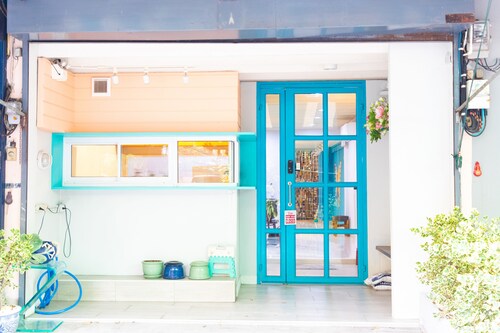 Colorful home near the Train station