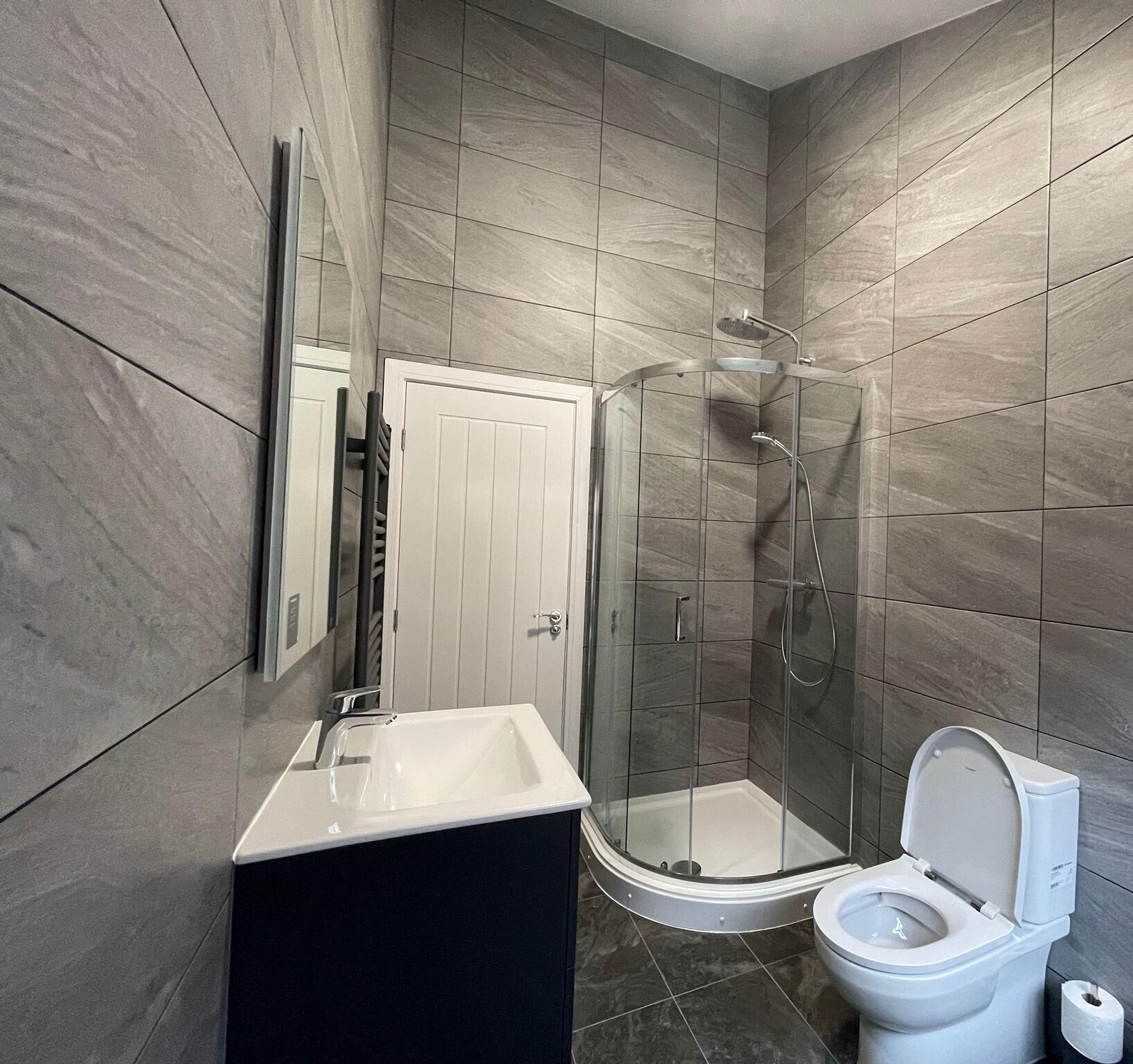Bañera, toallas
