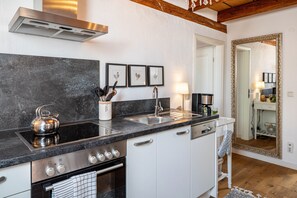 Fridge, oven, stovetop, dishwasher