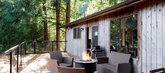 Ocean Vista in The woods a cozy cabin located in Salt Spring.