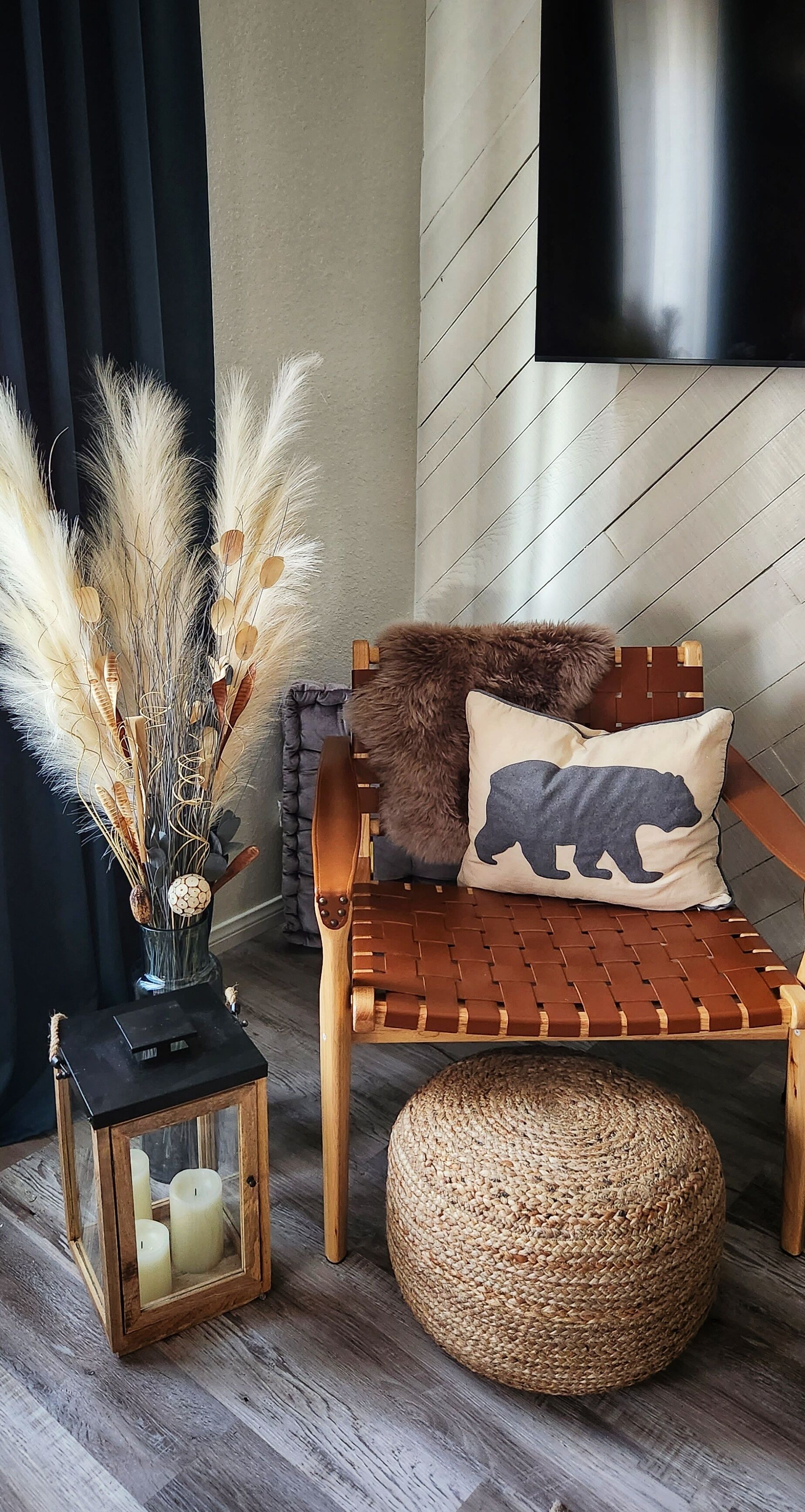 Téléviseur connecté, foyer, lecteur de DVD, livres