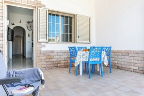 Family House, Multiple Bedrooms, 2 Bathrooms (Casa Celeste 100m From Beach) | Outdoor dining - Casa Celeste 100m From Beach (Porto Cesareo)