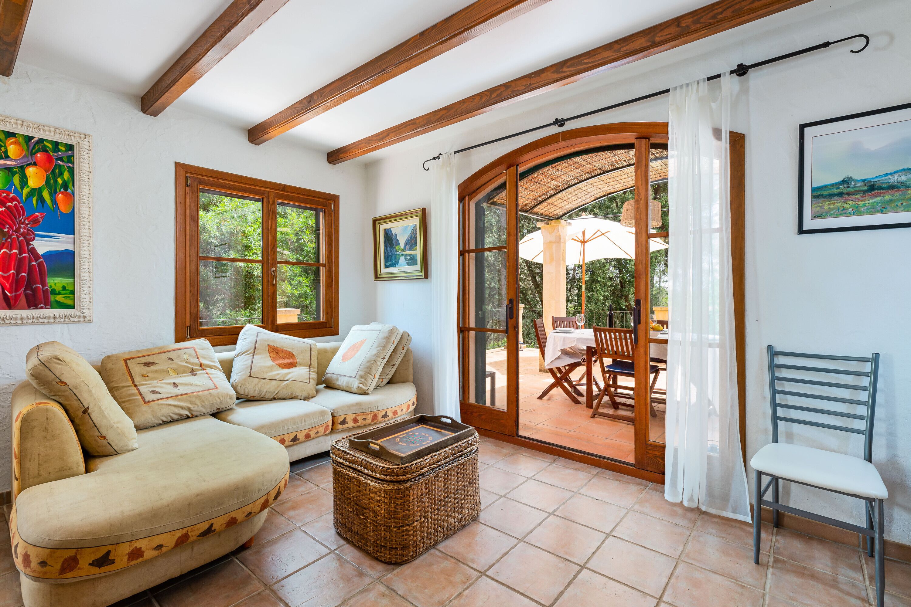 TV, fireplace, table tennis