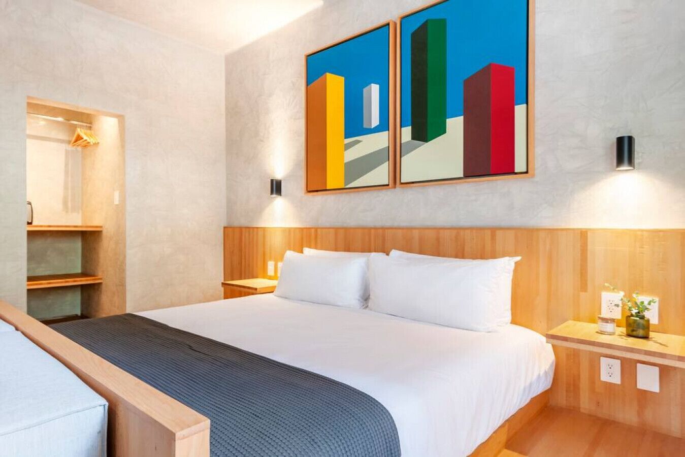 1 室のベッドルーム、デスク、アイロン / アイロン台、WiFi (無料)