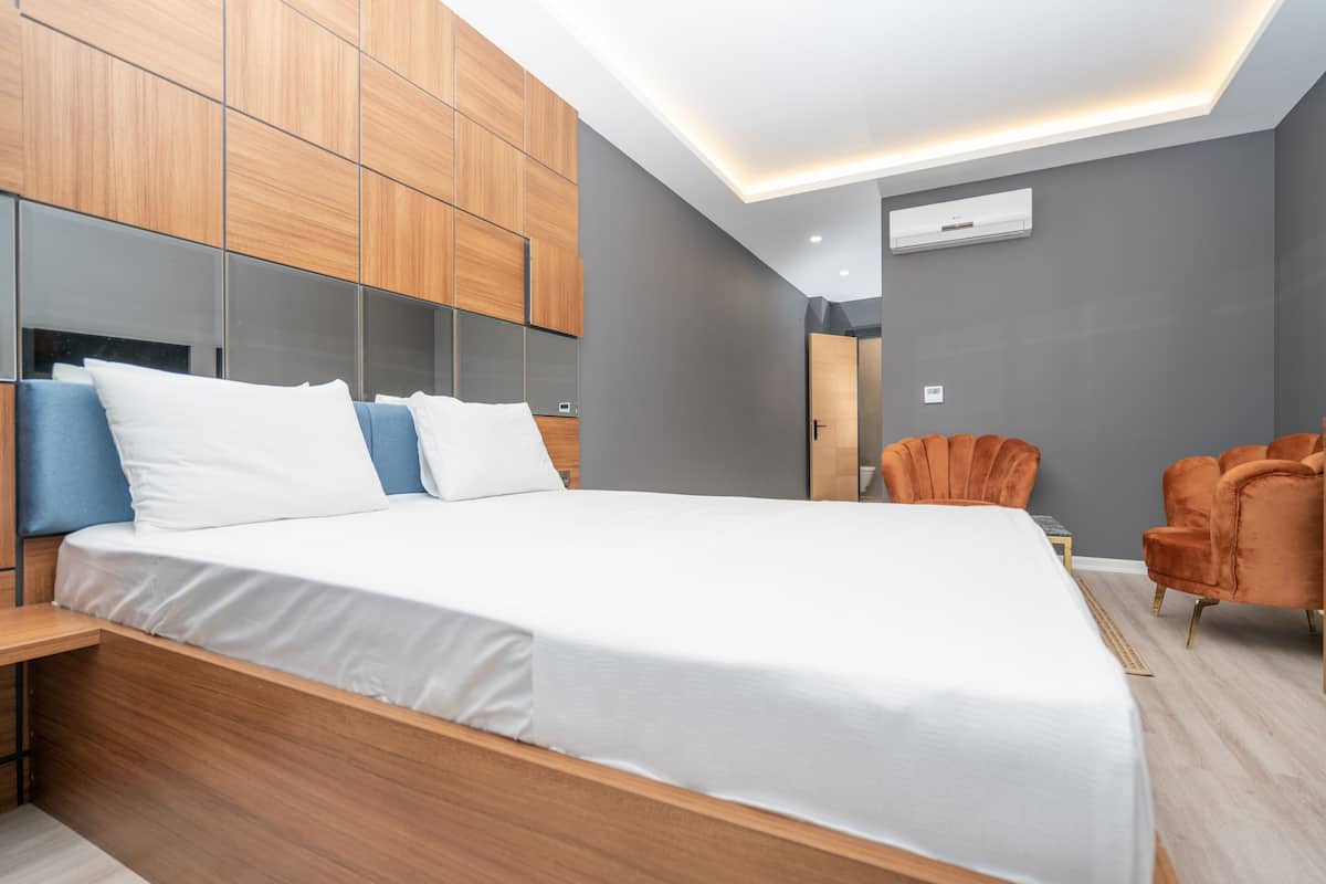 Habitación clásica doble | Ropa de cama de alta calidad, minibar, escritorio