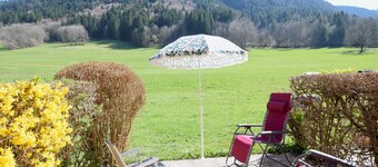 Cozy studio in Bernex with terrace and parking