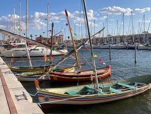 Marina - Beautiful air-conditioned T2 for 4 with parking, near beach in Port Leucate (Port Leucate)