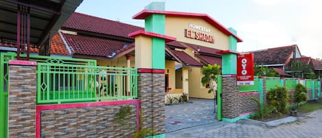 Overnatningsstedets facade