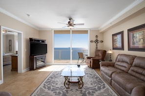 40-inch TV with cable channels