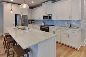 Fridge, microwave, oven, stovetop - Bayside Breeze | Pool + Water Views! (Gulf Shores)