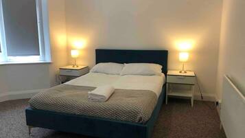 1 bedroom, travel crib, WiFi, bed sheets