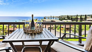 Kapalua Ridge Villas #1624 - Ocean View Dining Lanai - Parrish Maui