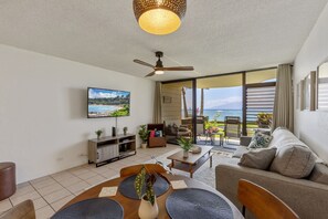 Smart TV - Perch - Seaside Serenity: Oceanfront 1BR Suite (Lahaina)