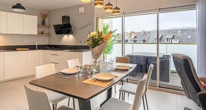 L'Audacieux - Magnifique appartement avec garage sécurisé centre ville à pieds!