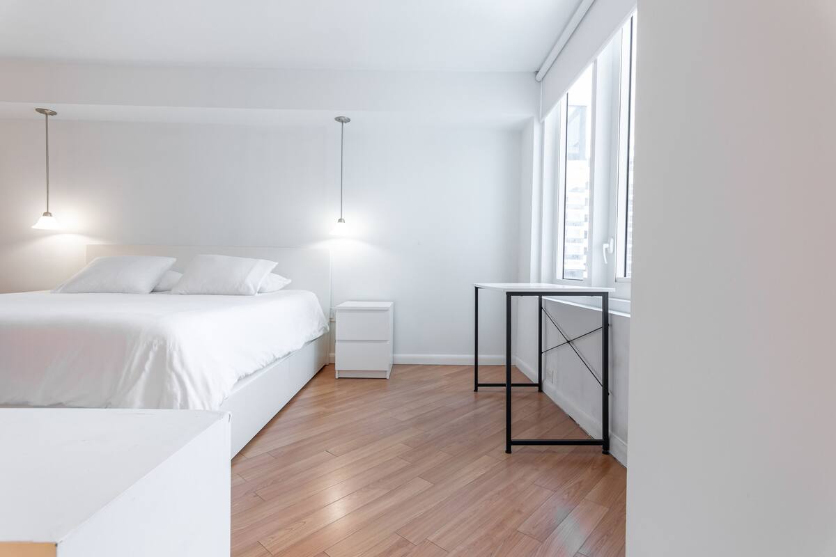 Estudio, vista al océano | 1 habitación, sábanas de algodón egipcio y ropa de cama de alta calidad