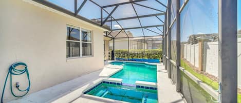 A heated pool
