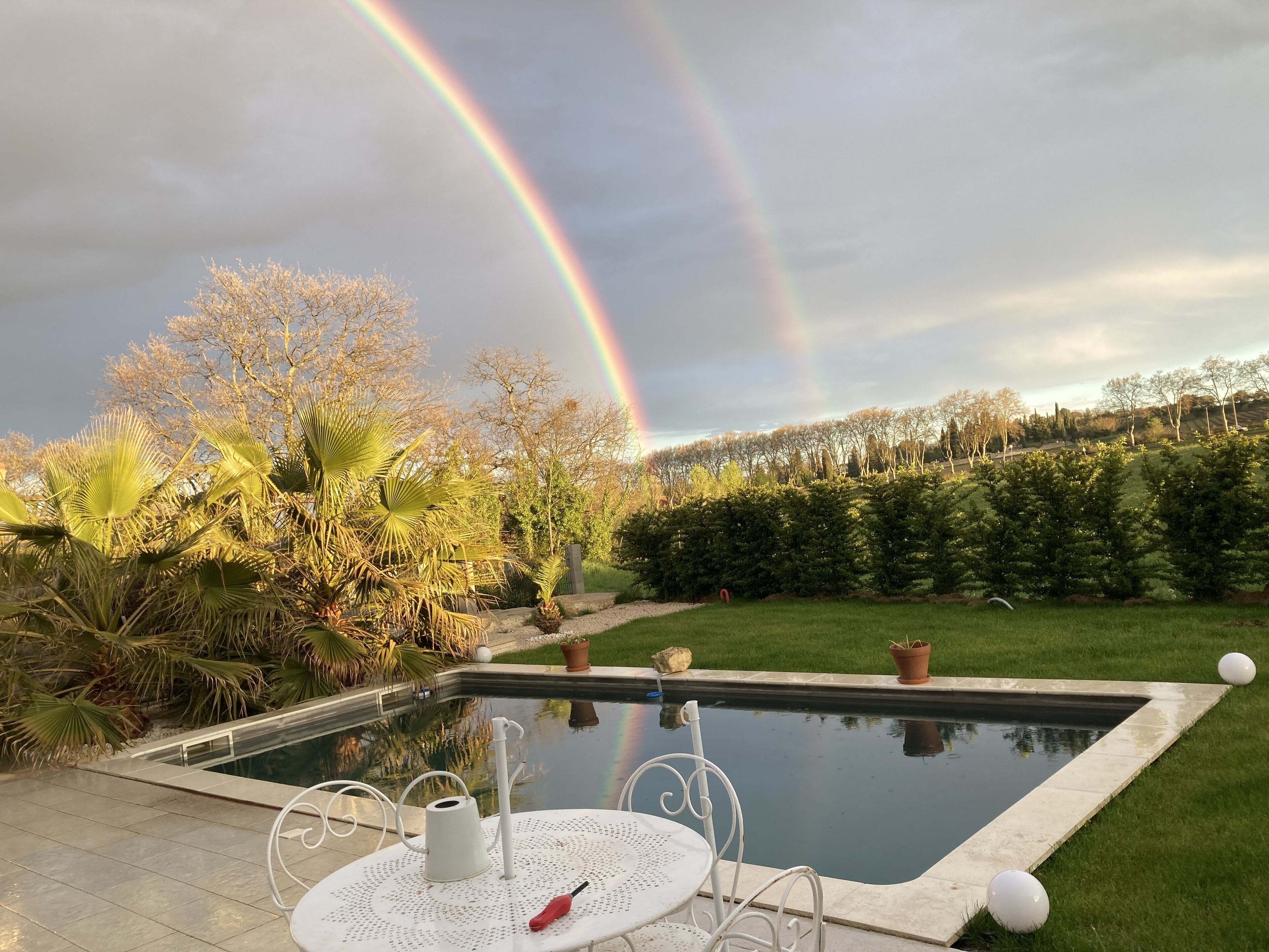 Alberca al aire libre 