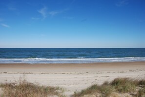 Vlak bij het strand