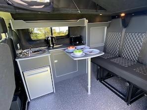 Cabin, 1 Queen Bed | Interior - Inviting 2 bed Camper in Holyhead (Holyhead)