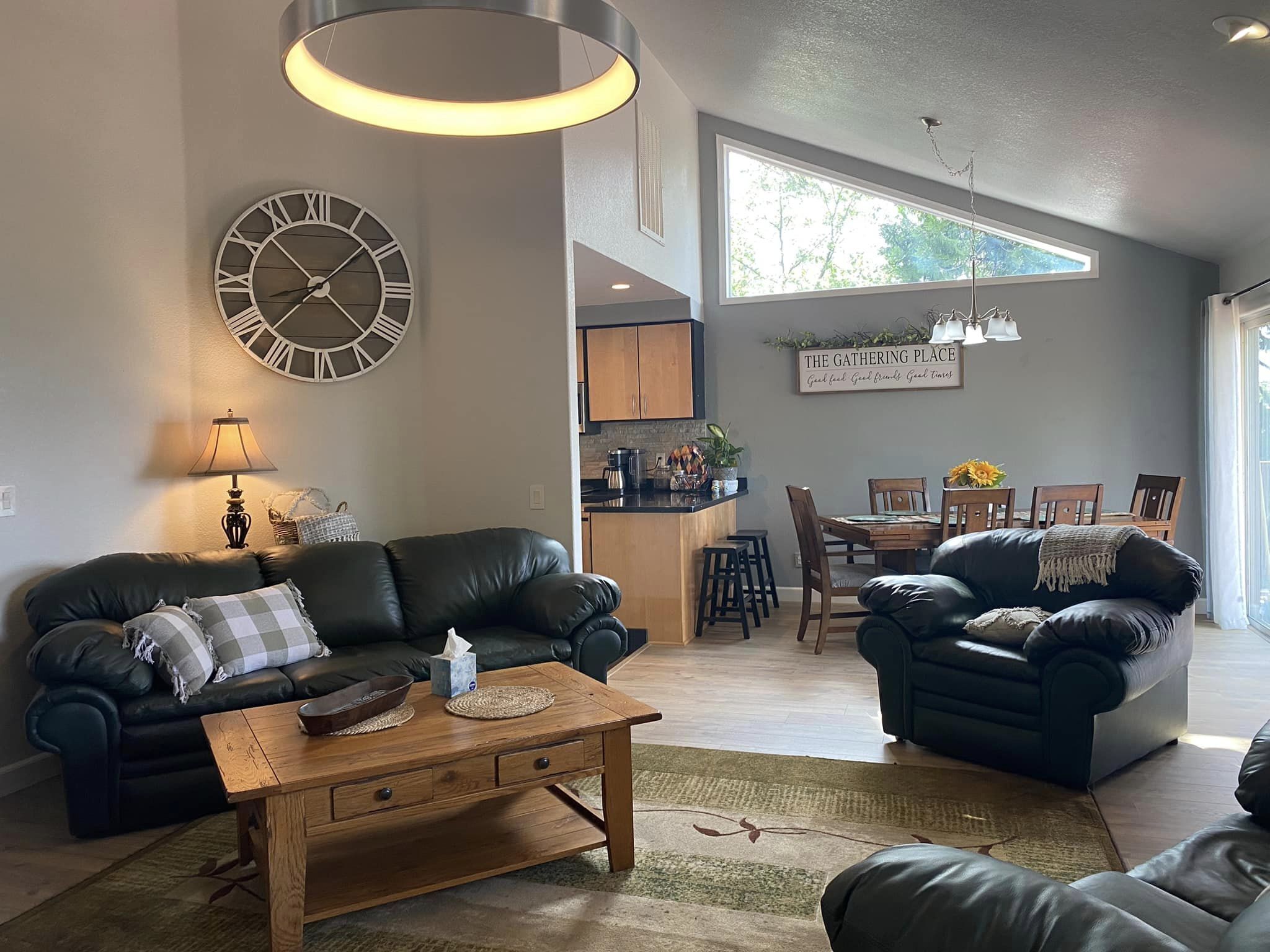 TV, fireplace, video games