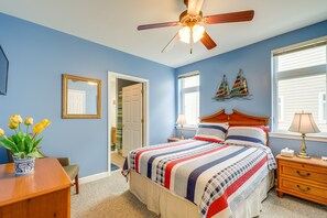 2 chambres, bureau, Wi-Fi, draps fournis